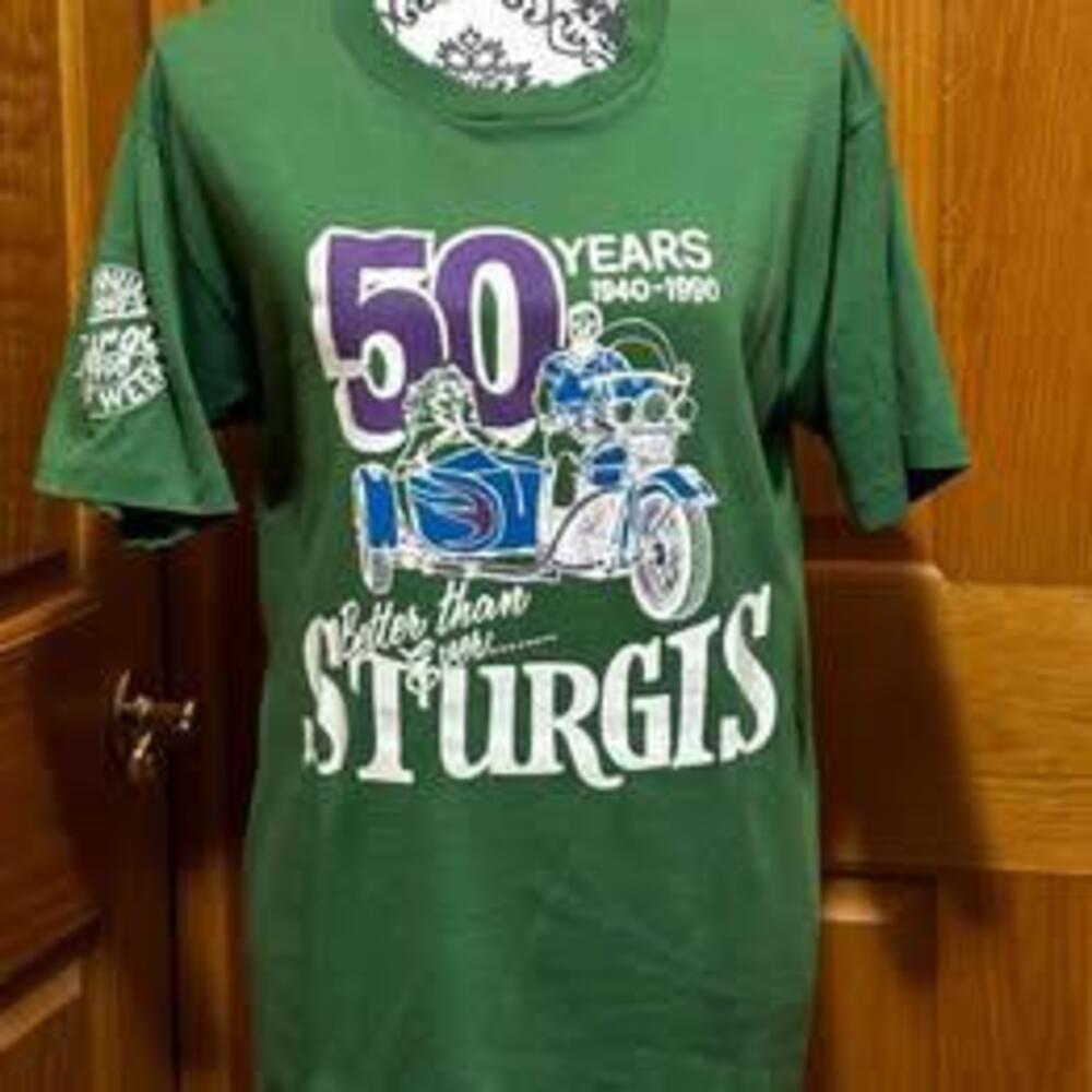 men’s sturgis 50th shirt large